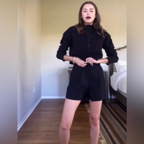 Zara shoulder pad knit cardigan - Picture 9 of 15